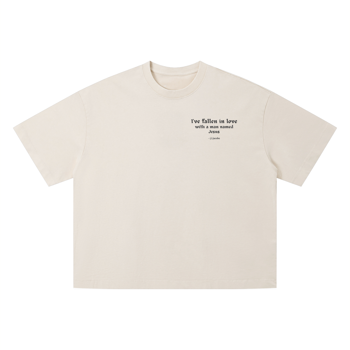 Unisex Vintage Wash Boxy T-Shirt - Stained Glass Jesus
